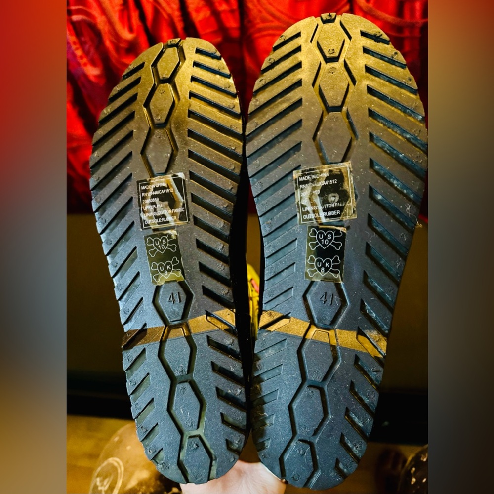 Rare Discontinued Iron Fist Zombie Rain Boots New with defects 18.5” US 10 EU 41 - Picture 4 of 16